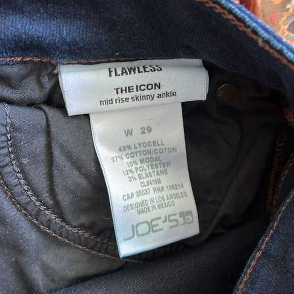 JOE’S Flawless The Icon Mid Rise Skinny Ankle Jeans | Size 29 - Picture 5 of 8